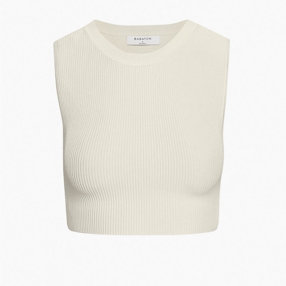 Babaton Sculpt Knit Muscle Cropped Tank - Picture 1 of 6